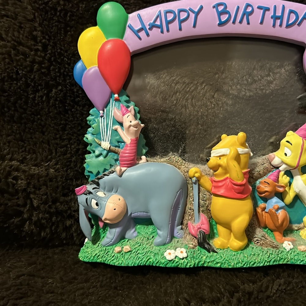 Disney Winnie the Pooh Happy Birthday Frame 6 1/2 by 6 1/2 - Picture 5 of 9